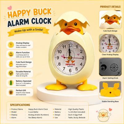 Cute Duck Egg Alarm Clock